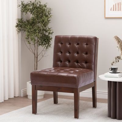 Streamdale Upholstered Waffle-Stitched Contemporary Accent Chair