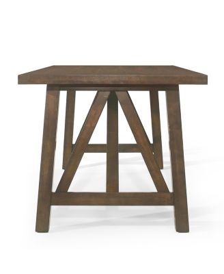 Streamdale Farmhouse Style Dining Table With Rubberwood Frame And Wood-Like Top