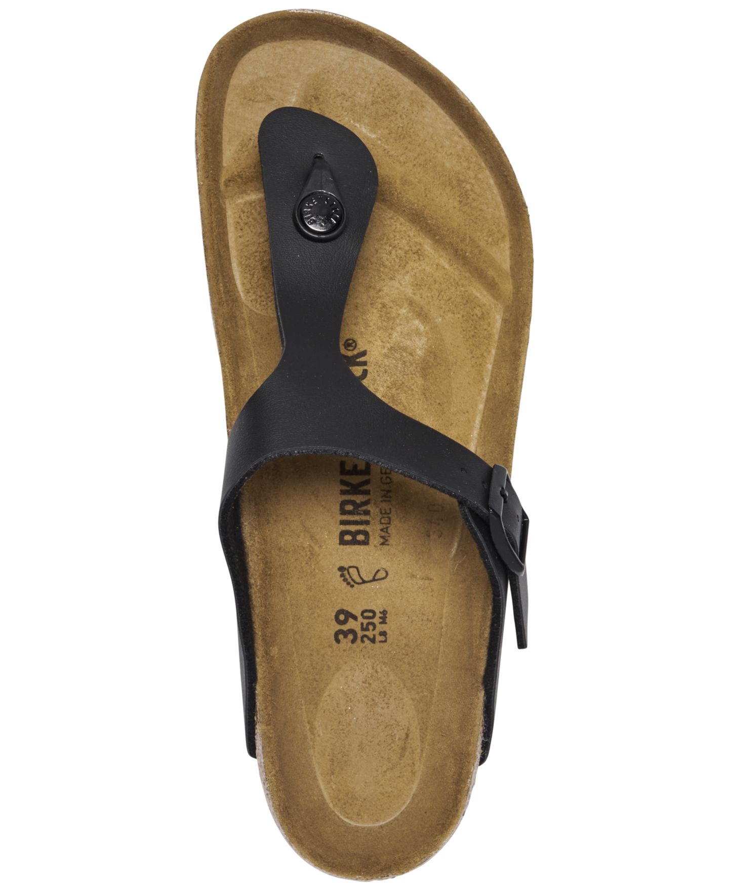 Женские сандалии Birkenstock Gizeh Birko-Flor, цвет: Чёрный — фото 4