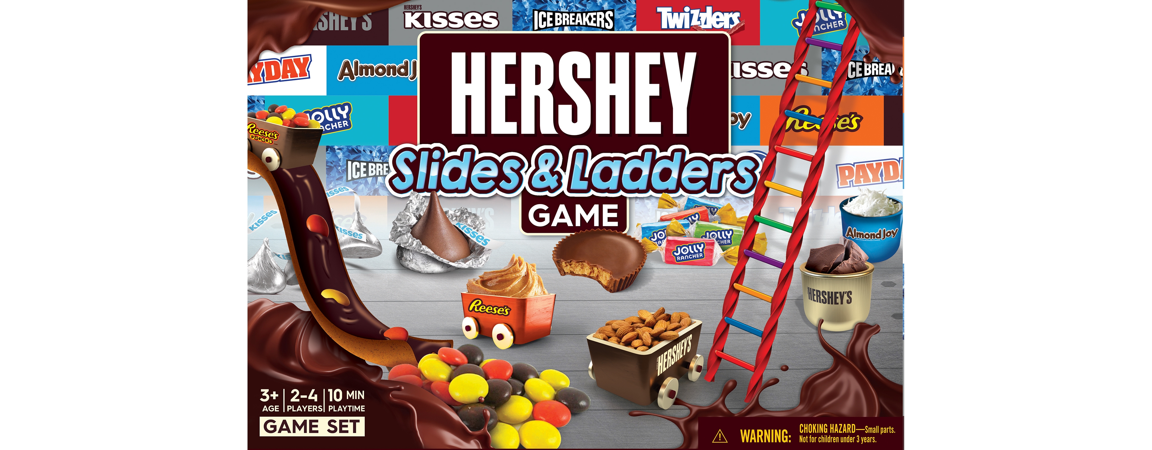 MasterPieces Hershey Slides and Ladders Board Game for Kids