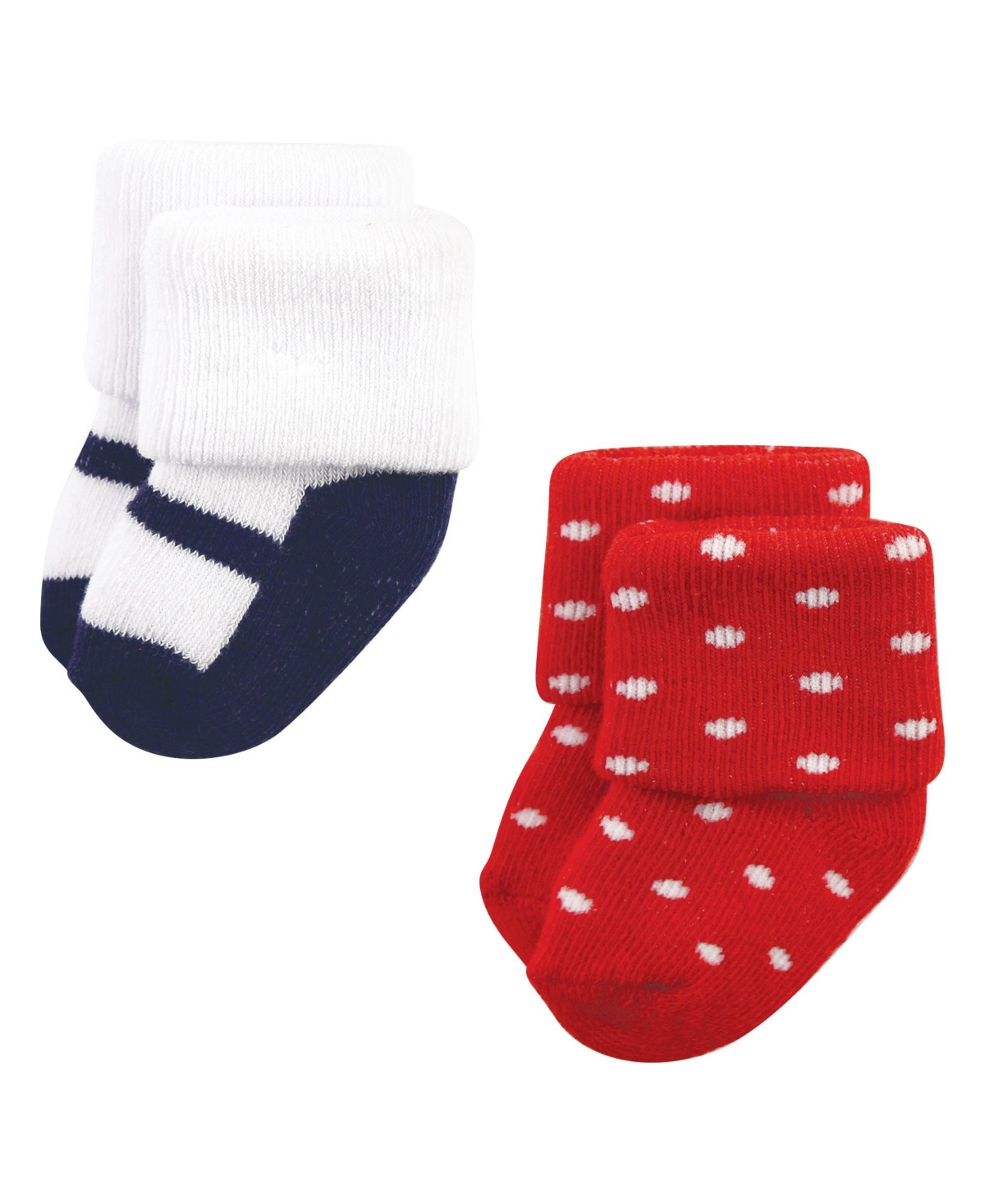 Hudson Baby Baby Girls Cotton Rich Newborn and Terry Socks,- Wildflower