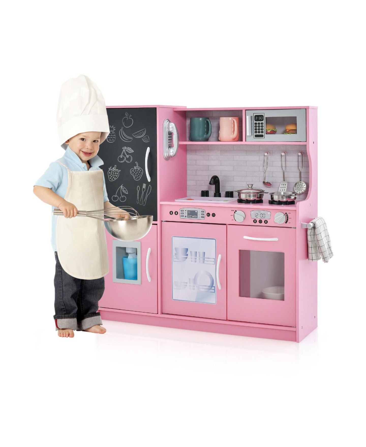 Детский игровой набор SUGIFT Toddler Kitchen Interactive Blackboard Playset, Ages 3-6 — фото 1