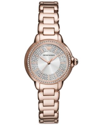 Emporio Armani - Women's Rose Gold-Tone Stainless Steel Bracelet Watch 32mm