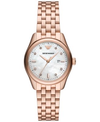 Women's Rose Gold-Tone Stainless Steel Bracelet Watch 32mm