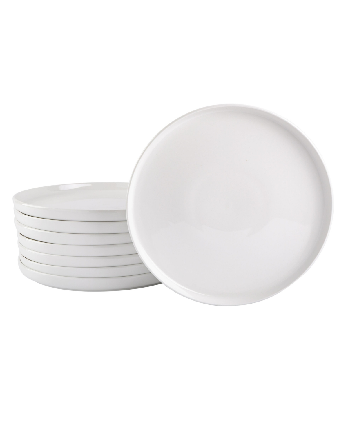 Oslo 8 Piece Dinner Plate Set - White