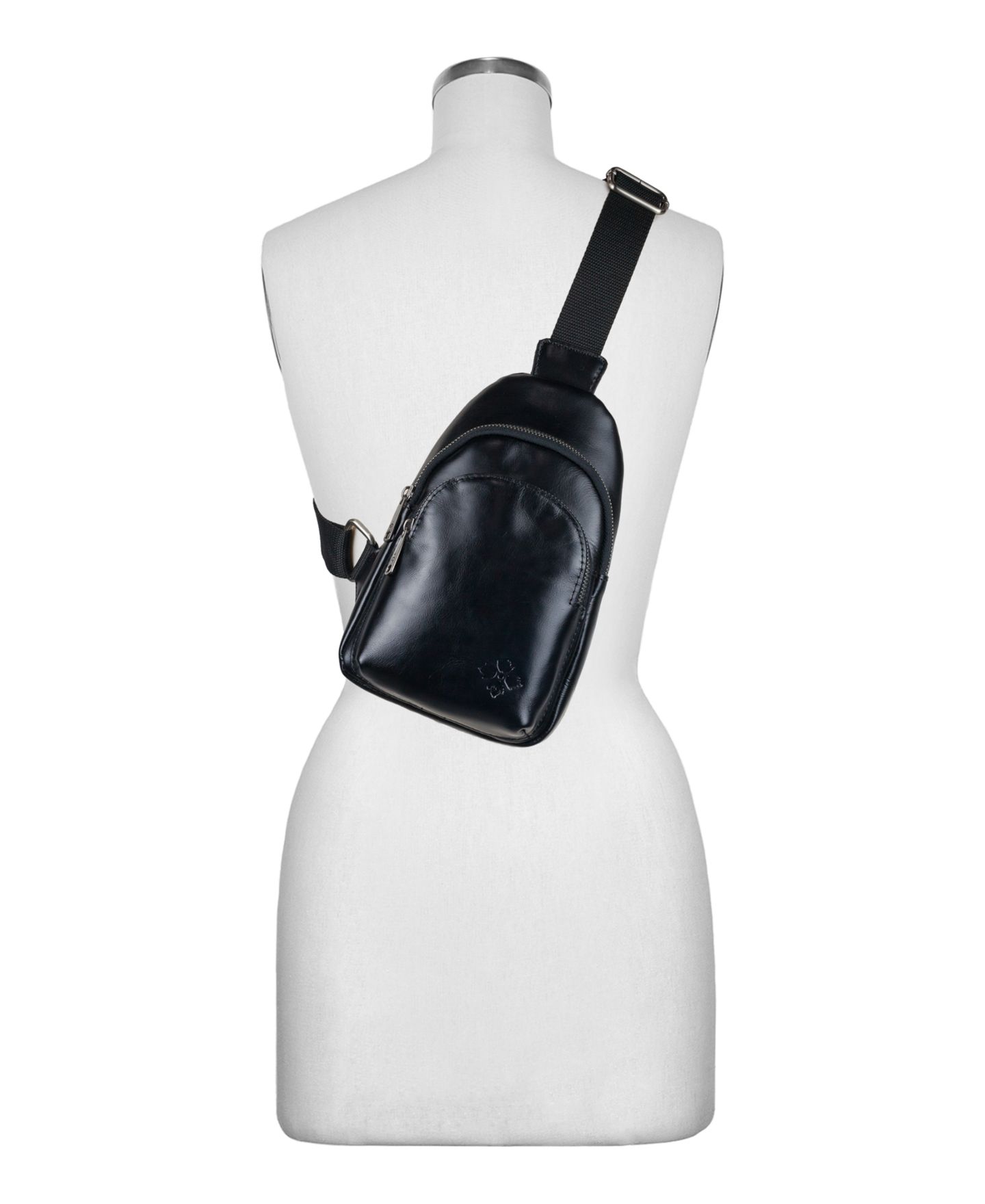 Женская сумка Patricia Nash Louetta Small Leather Sling, цвет: Чёрный — фото 5