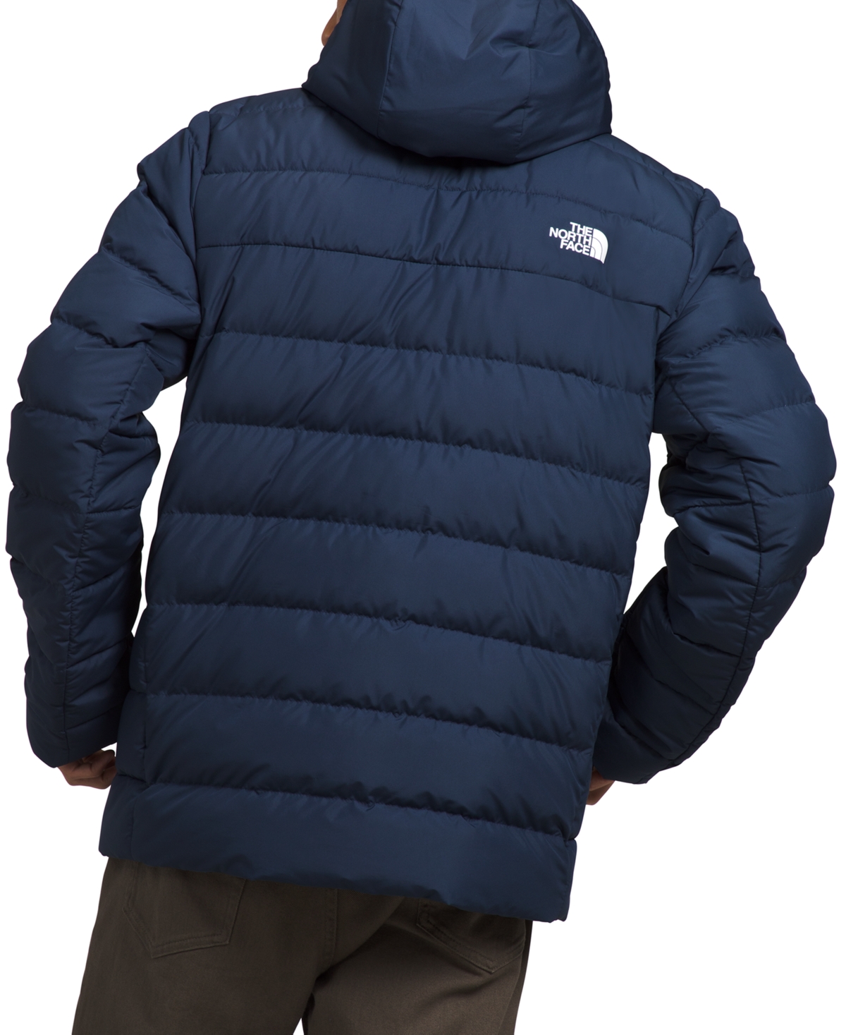 The North Face Men's Aconcagua 3 Zip-front Hooded Puffer Jacket In Summit Navy-npf