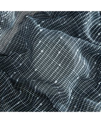 Emily Faux Linen Semi Sheer Light Filtering Transparent Grommet Lightweight Window Curtains Drapery Panels, 2 Panels