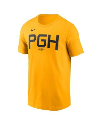 Men's Roberto Clemente&nbsp;Gold Pittsburgh Pirates City Connect Fuse Name Number T-Shirt