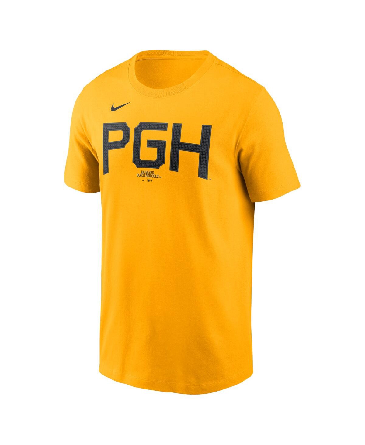 Nike Men's Roberto Clemente Gold Pittsburgh Pirates City Connect Fuse Name Number T-shirt In Gold