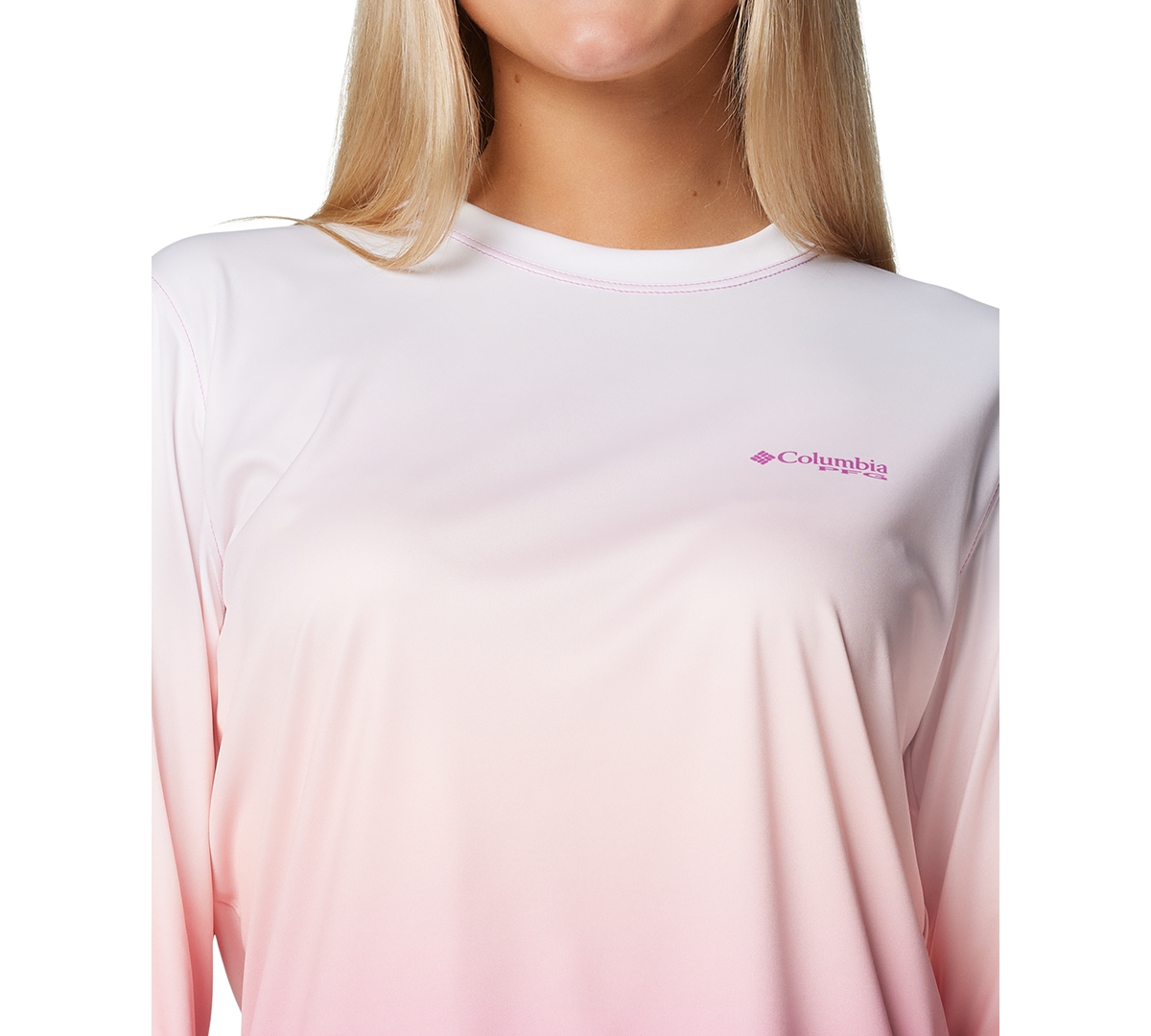 Columbia Pfg Women's Super Tidal Performance Fishing Tee - Rookery Palms Fade