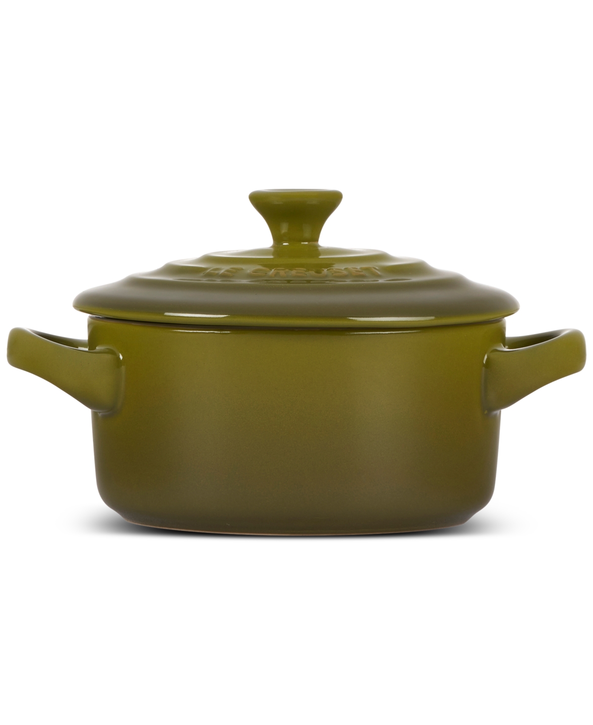 Le Creuset Stoneware 8 Oz. Mini Round Cocotte With Lid In Cerise
