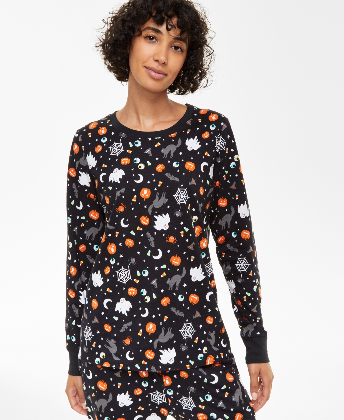 Holiday Lane Women's Halloween Cotton Matching Family Pajamas Set, Created for Macy's