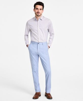 Michael Kors - Men's Classic-Fit Cotton-Blend Dress Pants