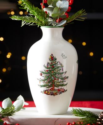Christmas Tree Posy Vase, 10"