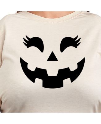 Pumpkin Face Plus Size Graphic Pullover