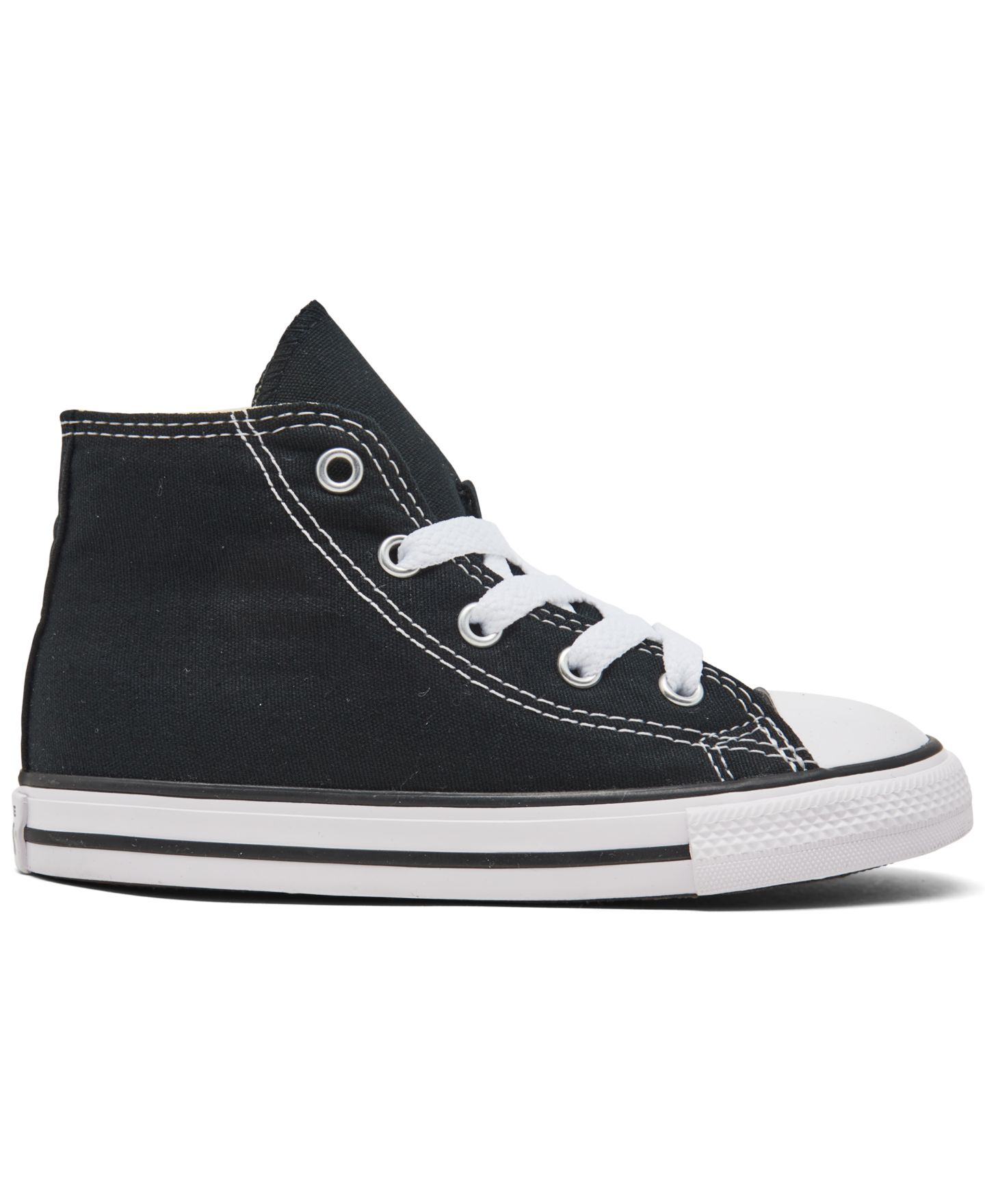 Детские высокие кеды Converse Chuck Taylor All Star, Finish Line, цвет: Чёрный — фото 3