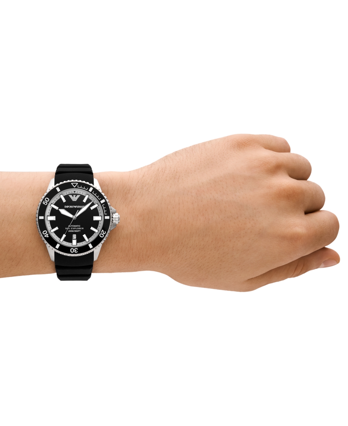 Emporio Armani Rubber Strap Watches In No Color