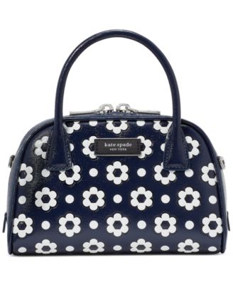 kate spade new york - Sam Icon Daisy Dot Embossed Saffiano Leather Mini Duffle Bag