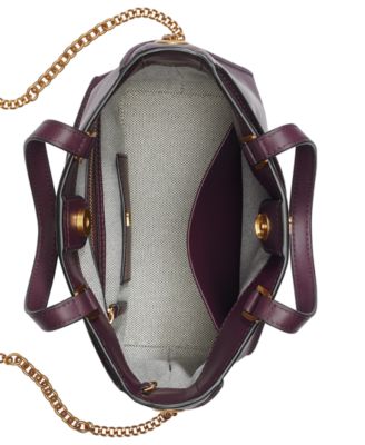 Setauket Leather & Suede Convertible Crossbody with Chain Strap