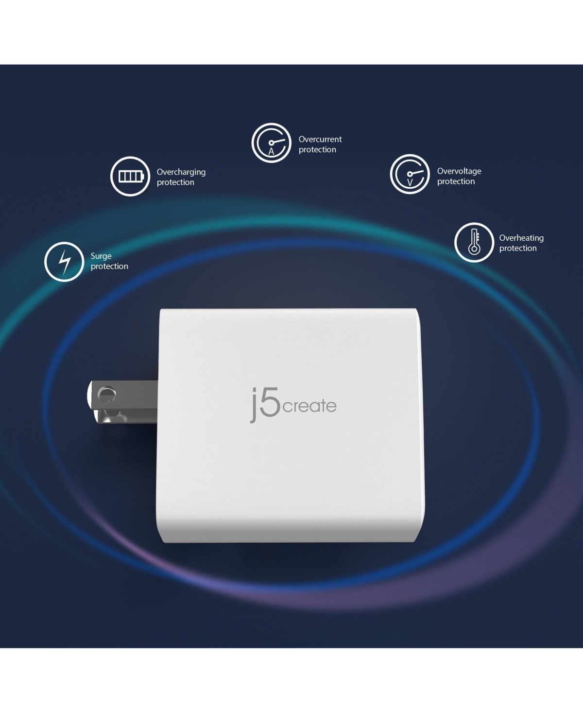 j5create 67W GaN Usb-c 2-Port Charger, JUP2367
