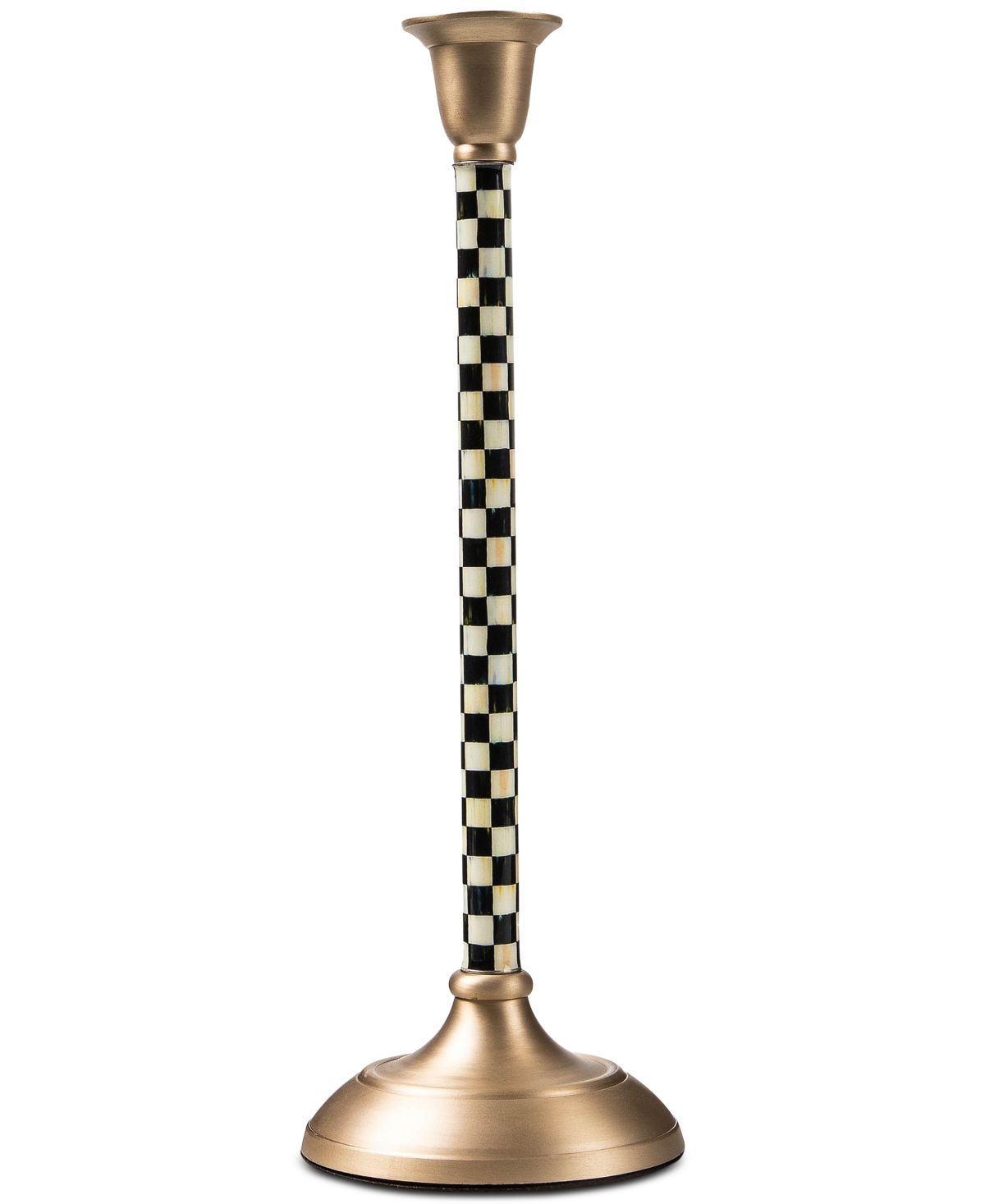 Mackenzie-childs Large Courtly Check Candlestick In No Color