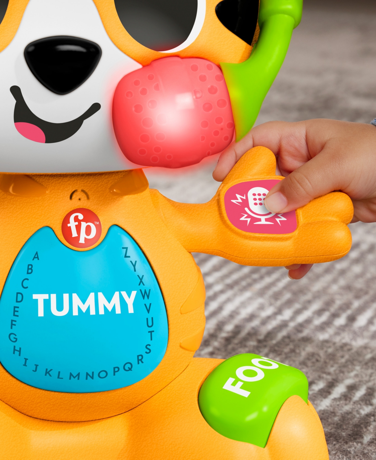 Shop Fisher Price Fisher-price Link Squad Bop Groove Tiger Baby Learning Toy With Music Lights In Multi-color