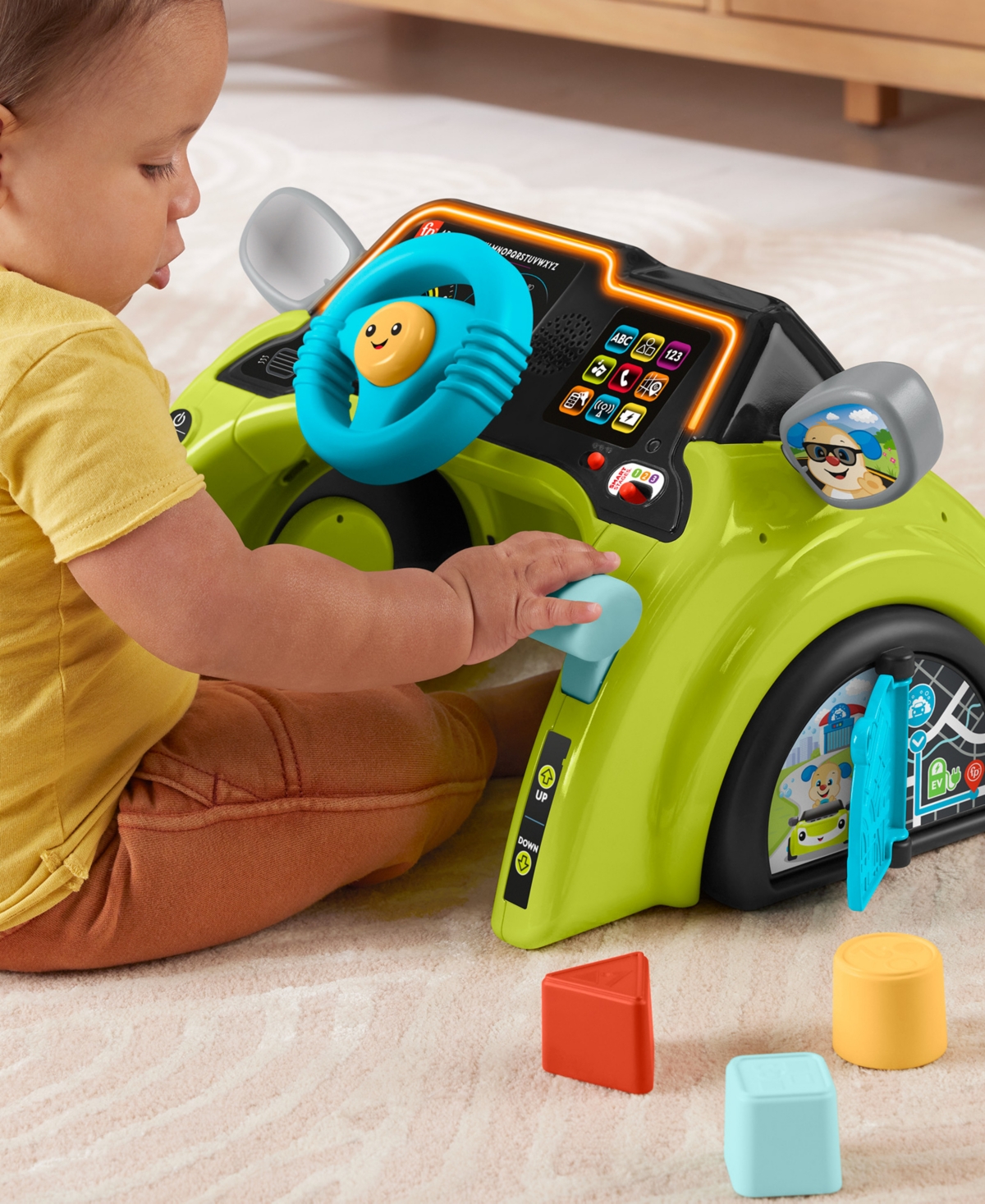 Fisher Price Fisher-price Laugh Learn Sit Steer Driver Activity Center Learning Toy For Infants Toddlers In Multi-color