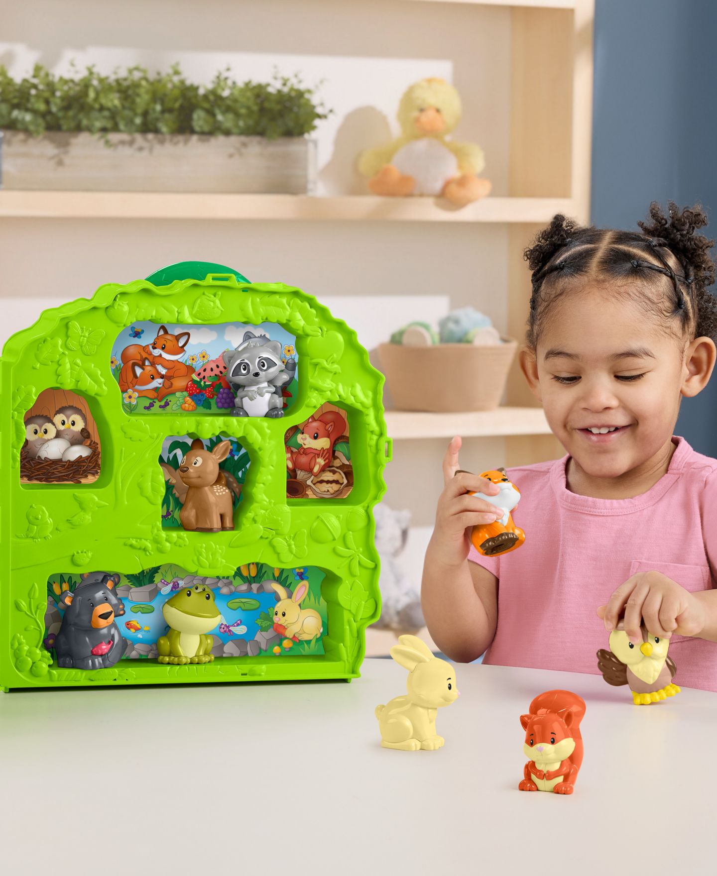 Детский игровой набор Little People Forest Friends Carry Case 9-Piece Playset, Ages 1-5 — фото 2