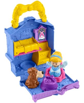 Disney Princess Cinderella On-the-Go Playset for Toddler Pretend Play, 2 Figures