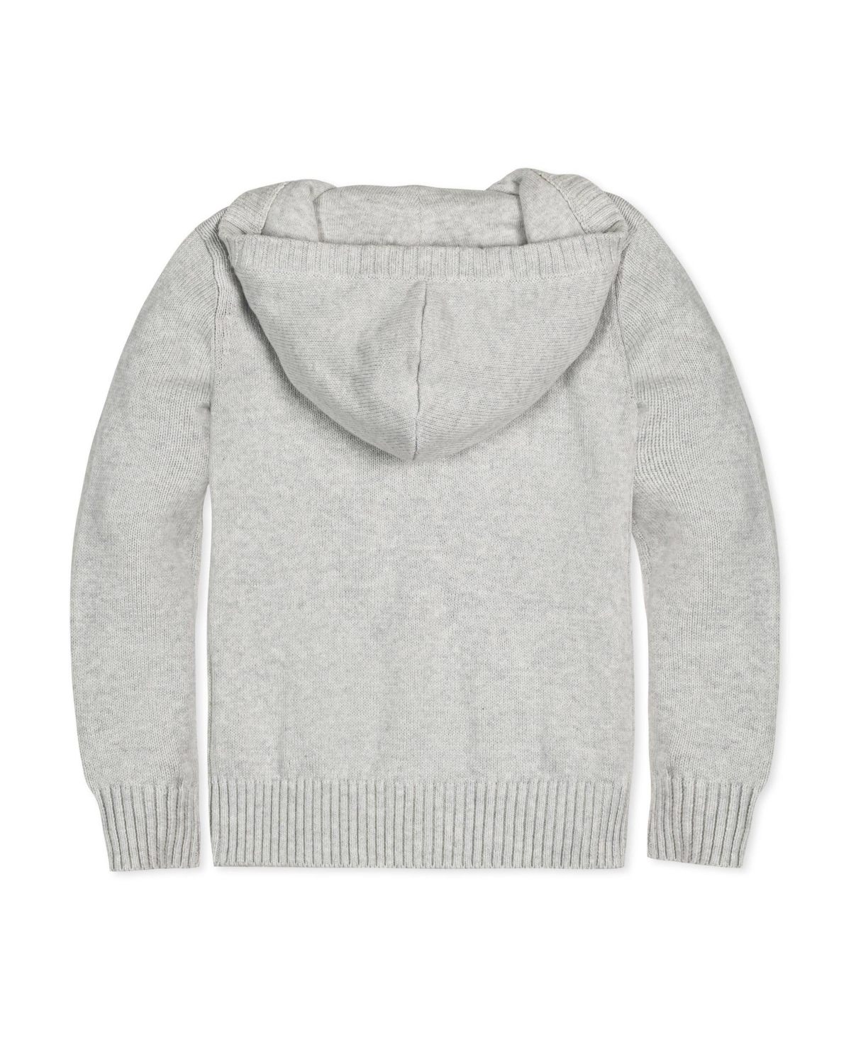 Hope & Henry Boys Organic Long Sleeve Henley Sweater Hoodie