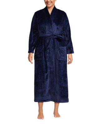 Plus Size Cozy Plush Long Wrap Robe