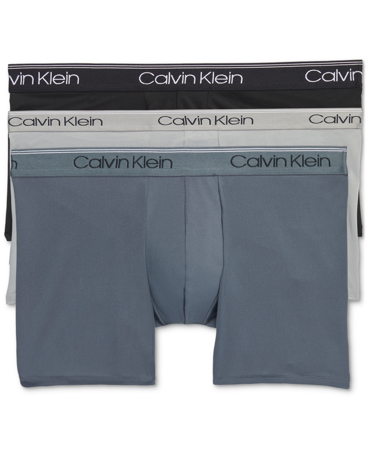 Calvin Klein Men's 3-Pack Microfiber Stretch Low-Rise Trunk Underwear