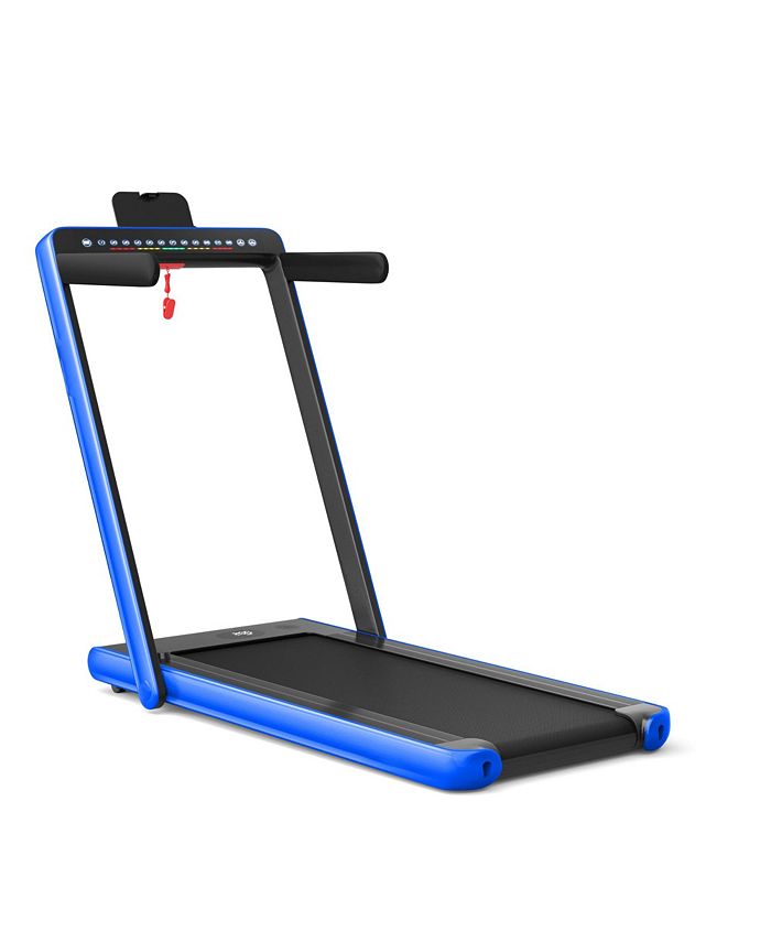 SKONYON 2 in 1 Electric Motorized Health and Fitness Folding Treadmill with Dual Display Macy s