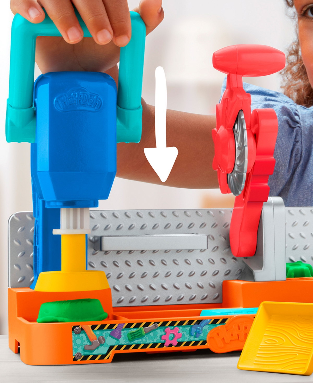 PLAY-DOH STAMP SAW TOOL BENCH 