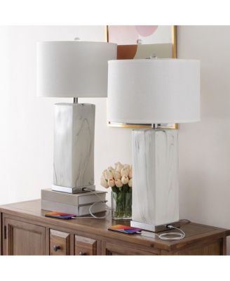 Olympia Table Lamp Set Of 2 W/ USB Port