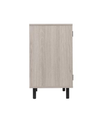 Aloise Bar And Sideboard With Storage Cabinet, Hanging Stemware Holders And Bottle Storage