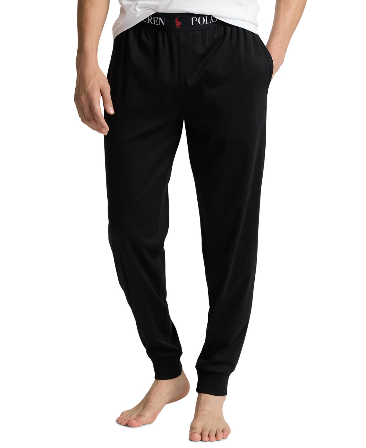 Polo Ralph Lauren Men's Mercerized Cotton Pajama Joggers - Polo Black