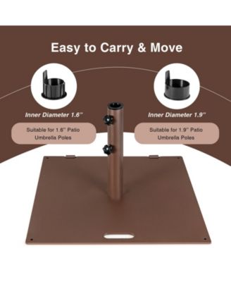 50 LBS Weighted 24 Inch Square Patio Umbrella Base