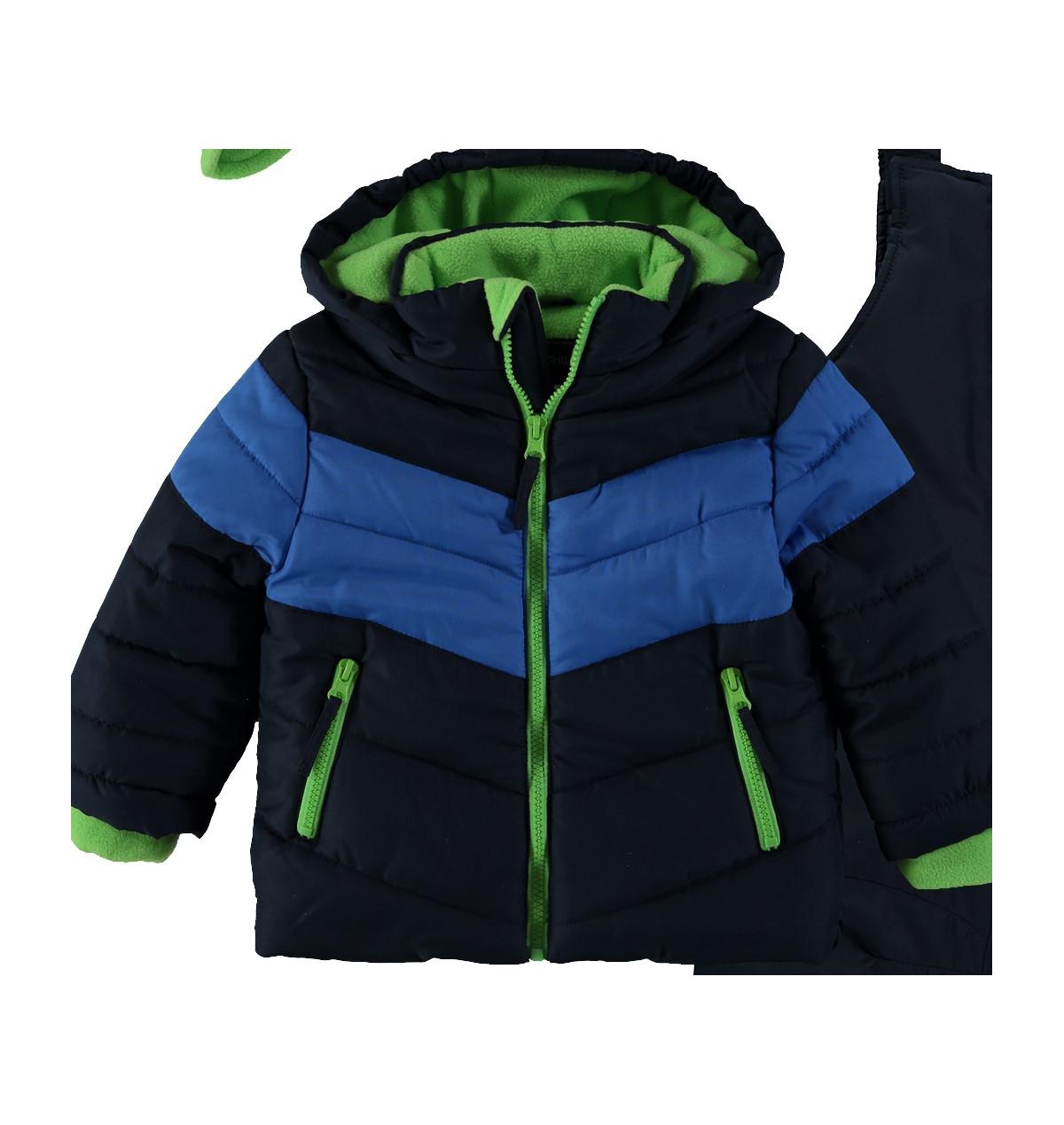 S Rothschild & Co Baby Boys Two Tone Quiled Snowsuit