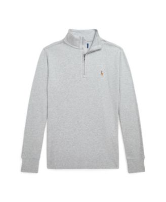Big Boys Cotton Interlock Quarter-Zip Pullover