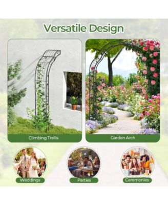 Garden Arch Arbor Trellis for Climbing Plants Roses Vines