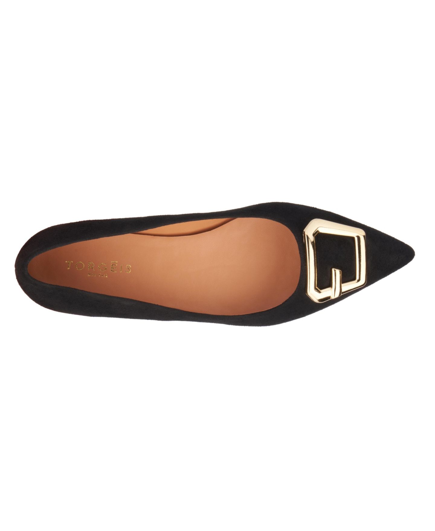 Женские балетки Torgeis Hartwell Buckle Detail Ballet Flat, цвет: Чёрный — фото 2