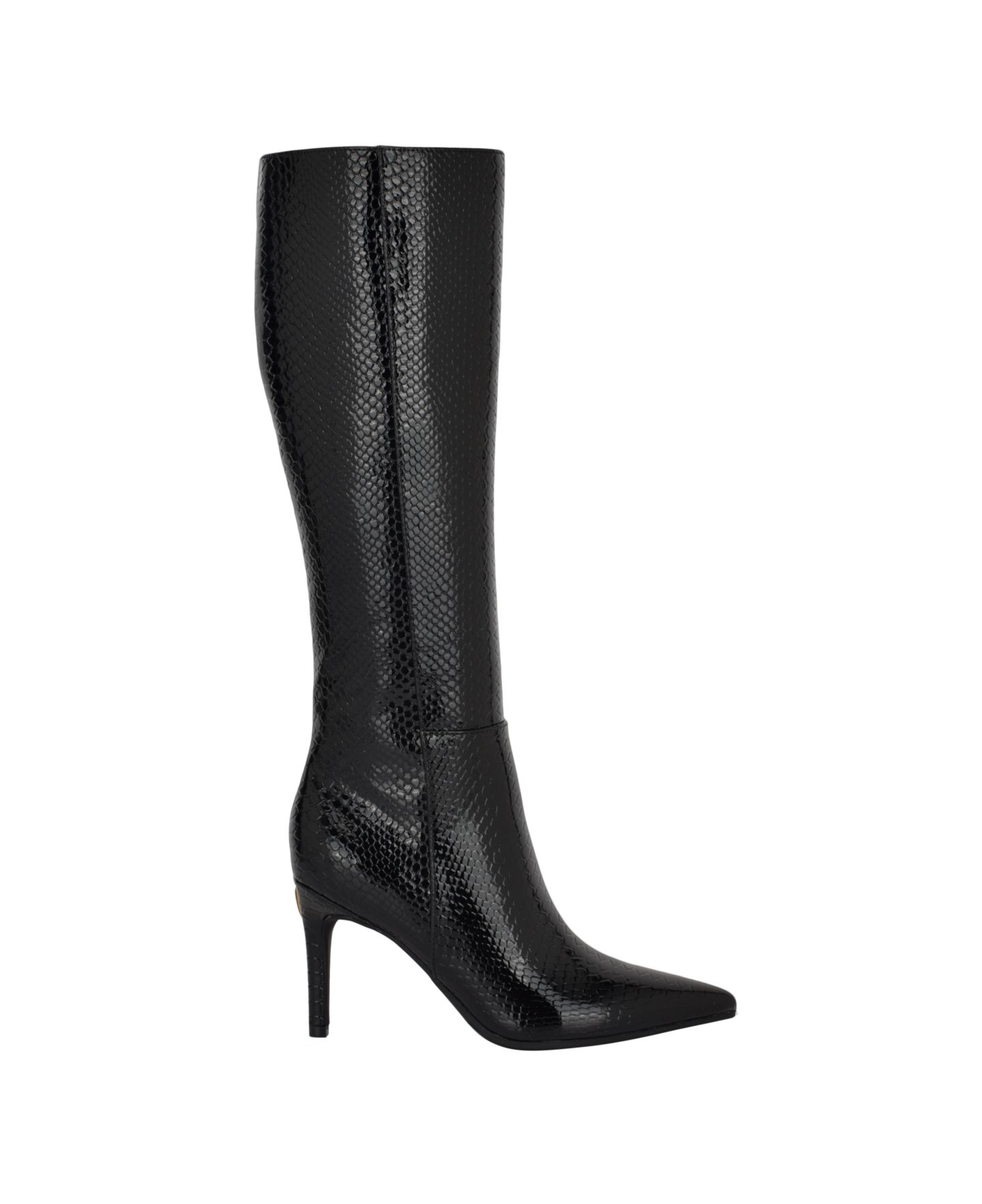 Женские ботинки GUESS Richee Tall Shafted Pointy Toe Knee High Dress Boots, цвет: Чёрный — фото 2