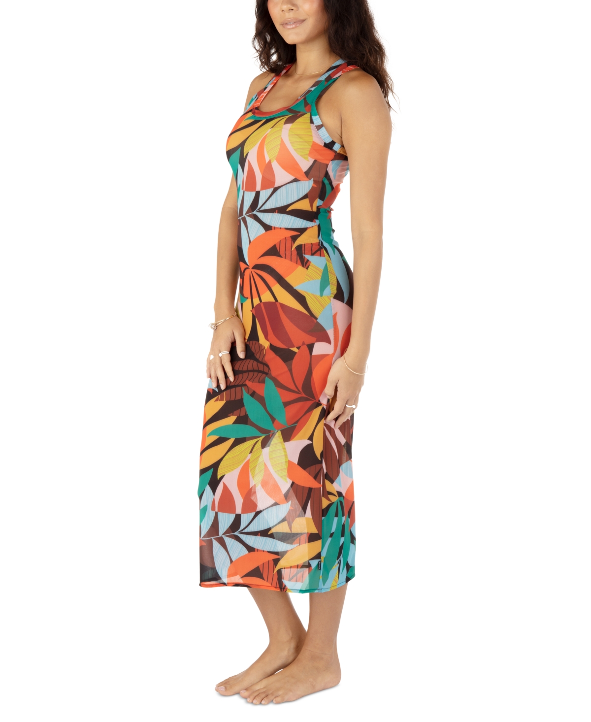 Hurley Juniors' Jungle Beach Midi Dress Cover-Up