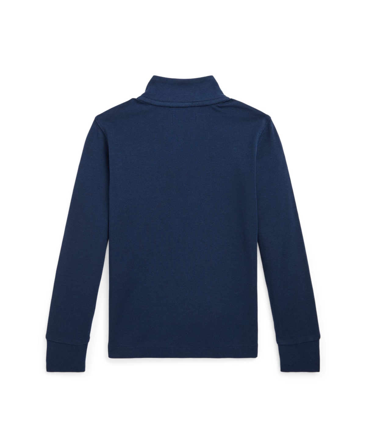 Polo Ralph Lauren Toddler And Little Boys Cotton Interlock Quarter-zip Pullover Shirt In Refined Navy