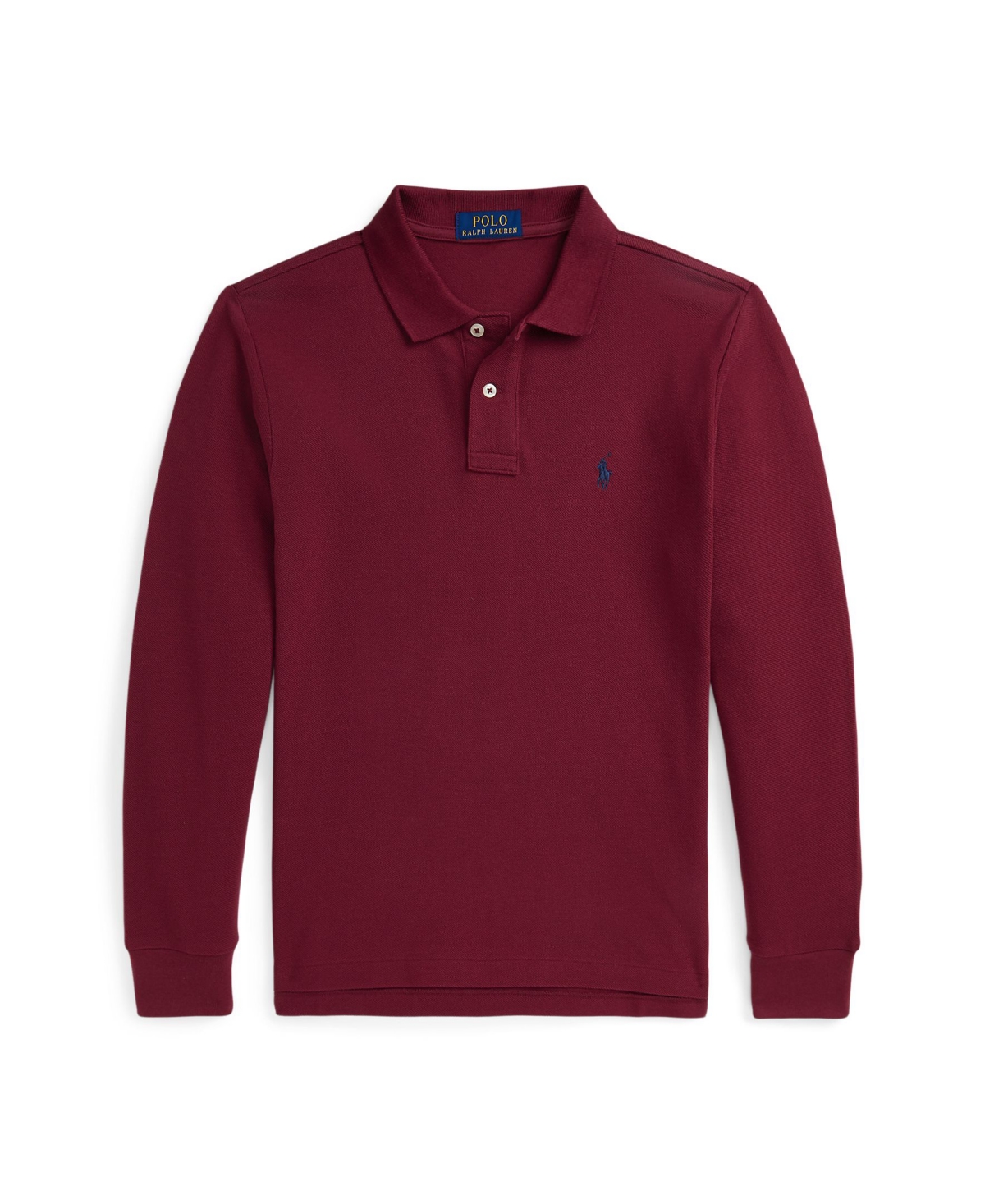 Polo Ralph Lauren Big Boys Cotton Mesh Long-Sleeve Polo Shirt