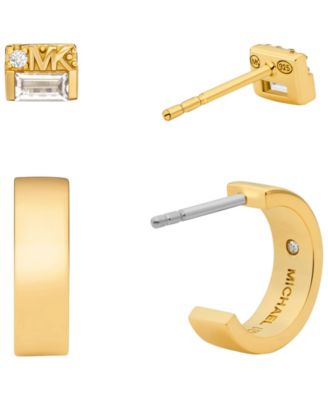 Michael Kors Brass Earring Duo Box Set
