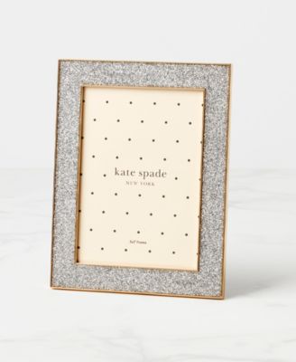 Sitting Pretty Silver Glitter Frame, 5"x 7"