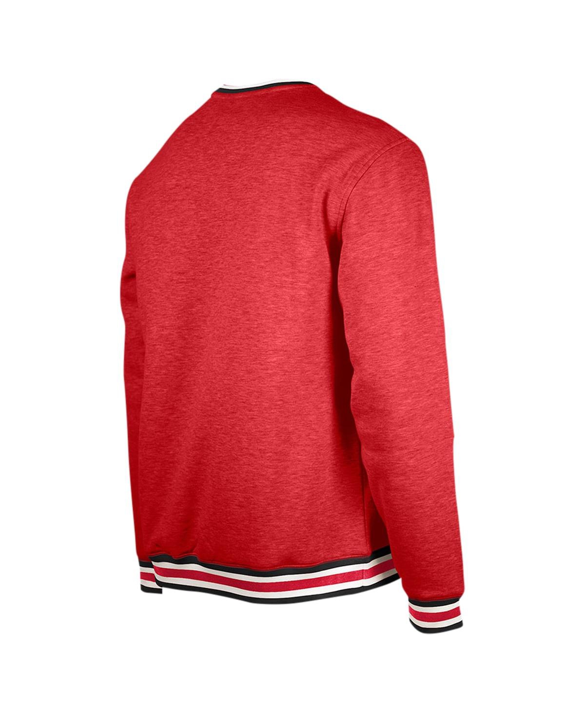 NEW ERA MEN'S SCARLET SAN FRANCISCO 49ERS BIG TALL PULLOVER SWEATSHIRT 